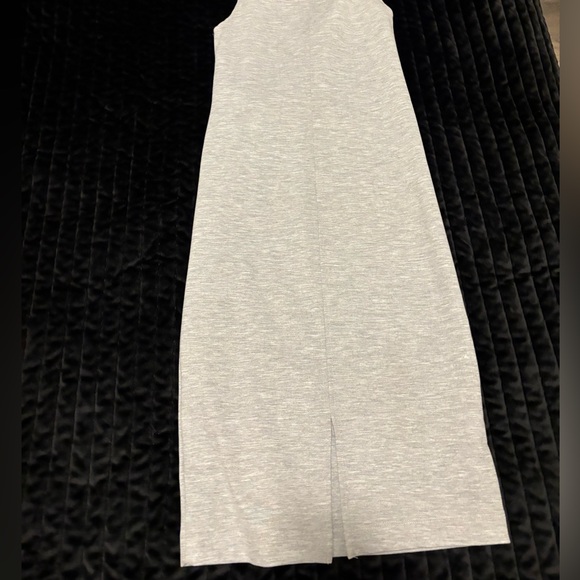 Midi grey stretch dress - Picture 3 of 4